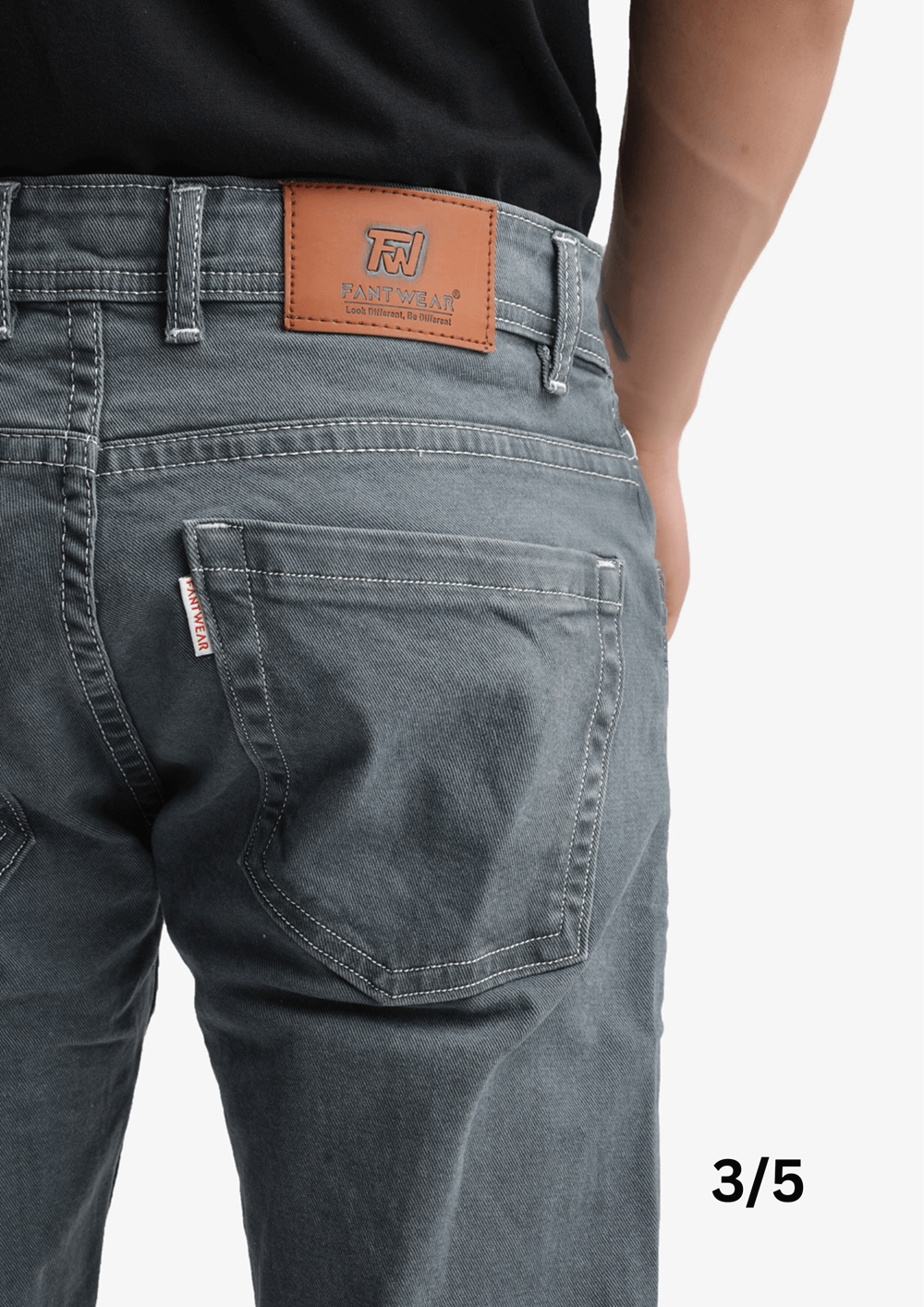 Plain Light Gray RFD Jeans