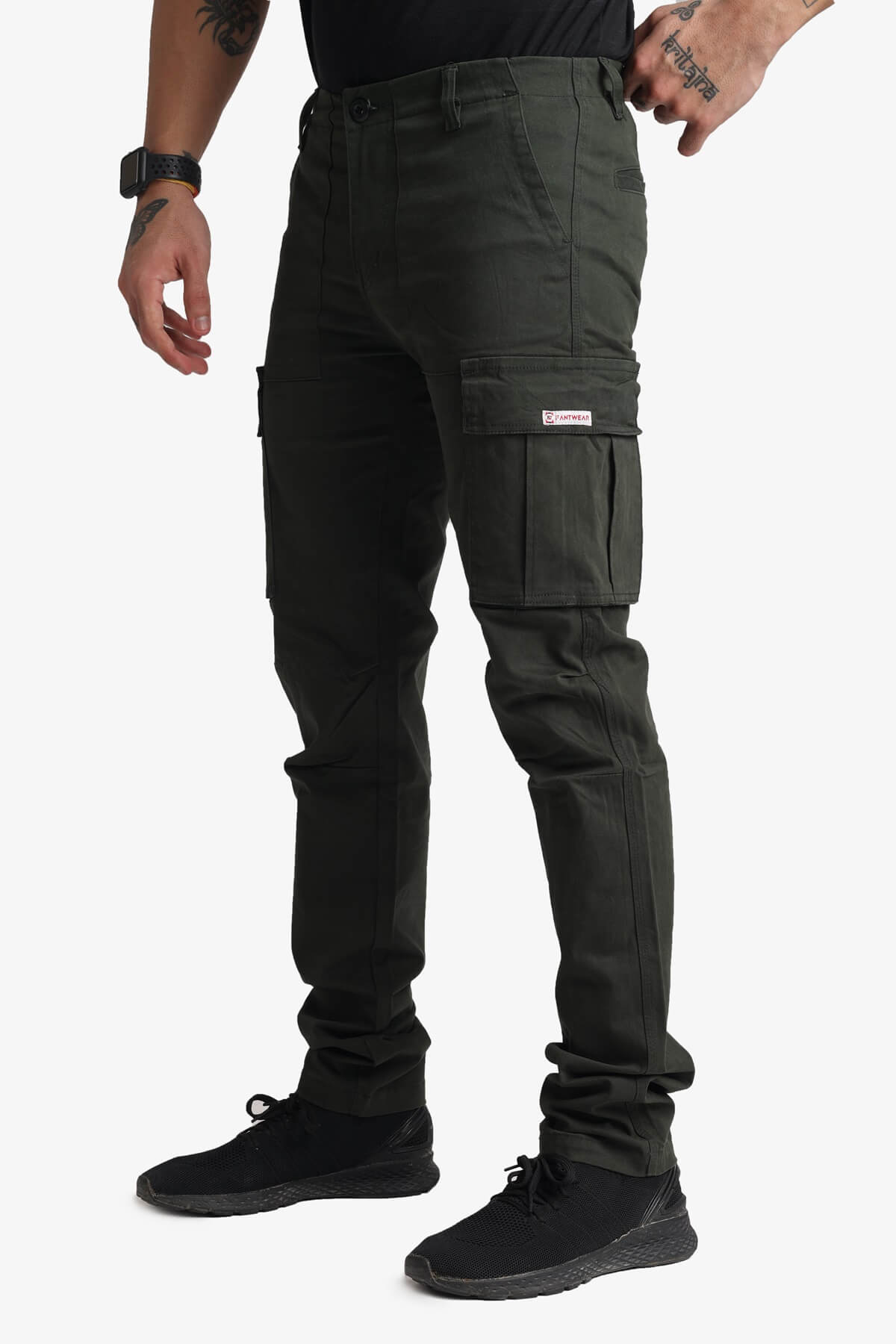 Imported Men's Regular Fit Casual Cotton Cargo Joggers