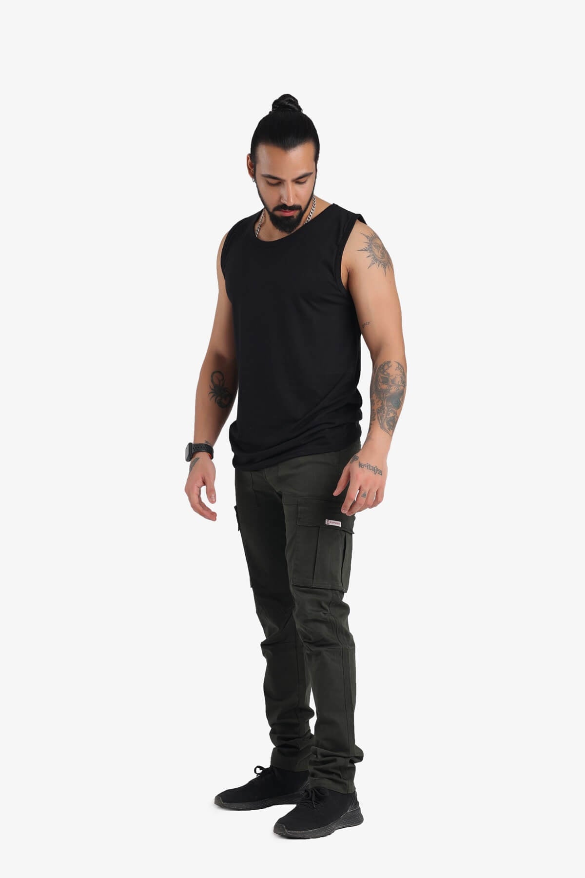 Imported Men's Regular Fit Casual Cotton Cargo Joggers