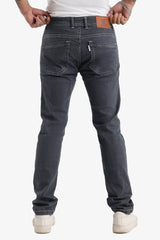 Men's Dark Gray Rich Stretchable Jeans