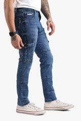 EditLook Mid Rise Slim Fit Cargo Jeans