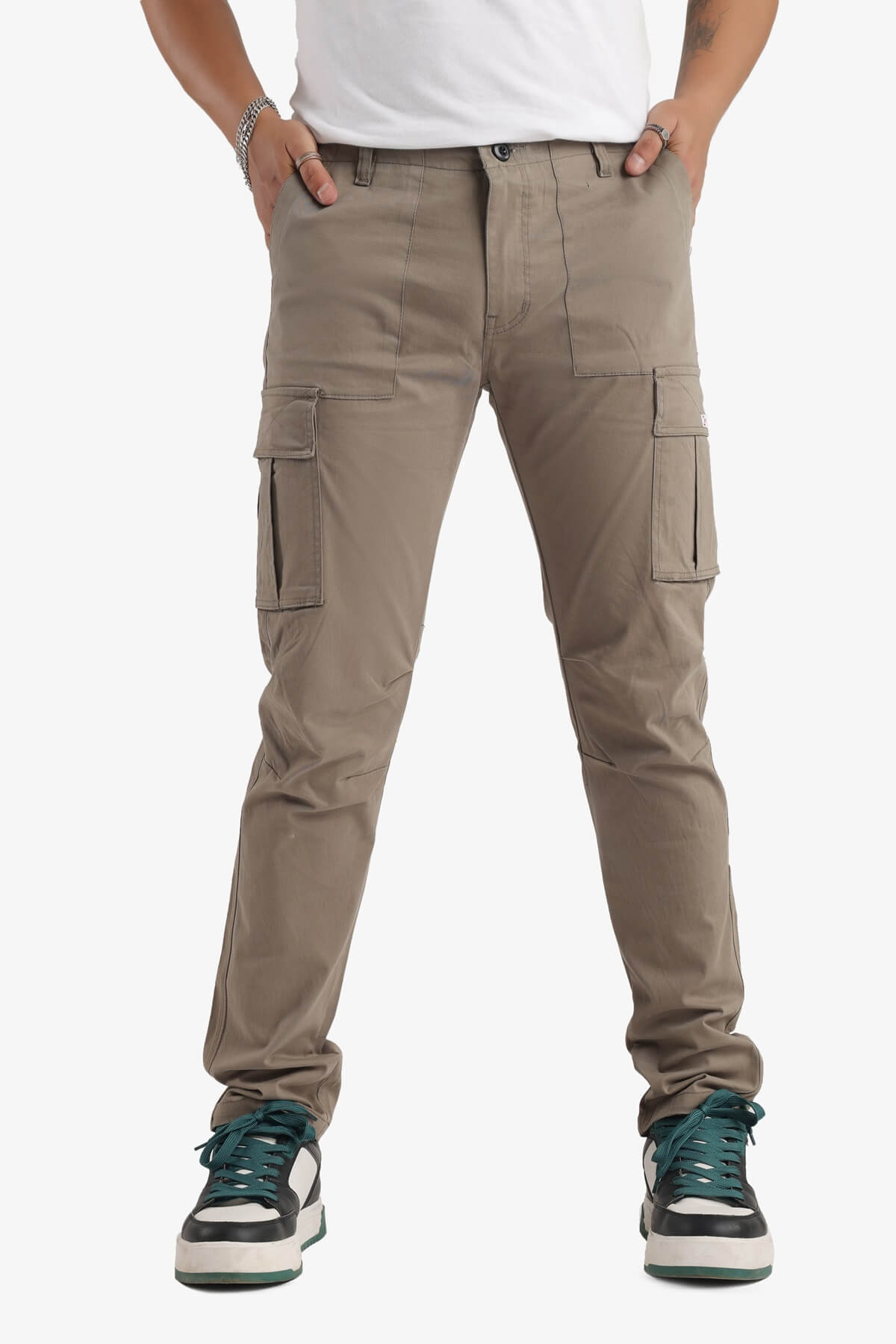 Men's Regular Fit Casual Cotton Cargo Joggers