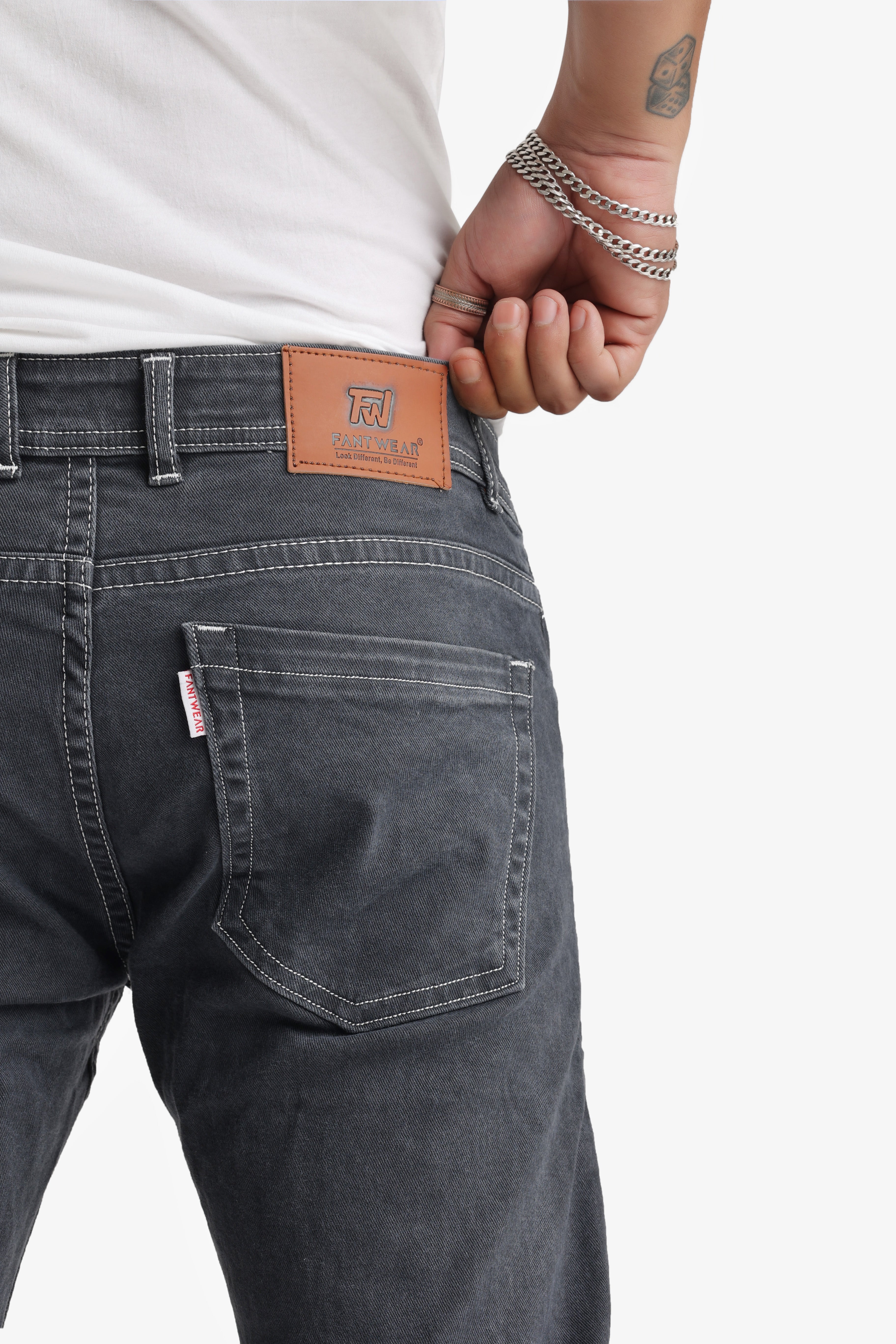 Dynamic Fit Dark Grey Jeans