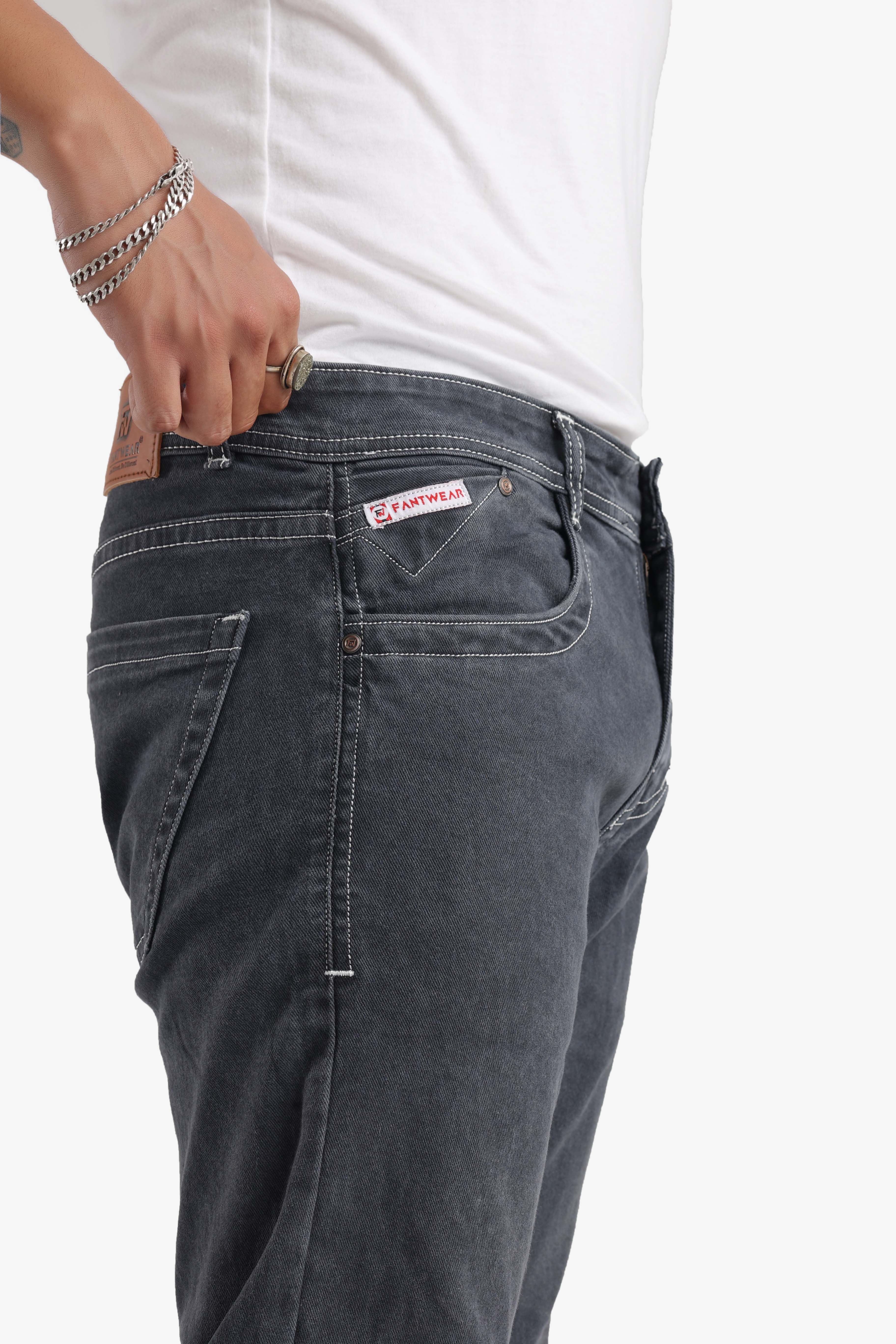 Dynamic Fit Dark Grey Jeans