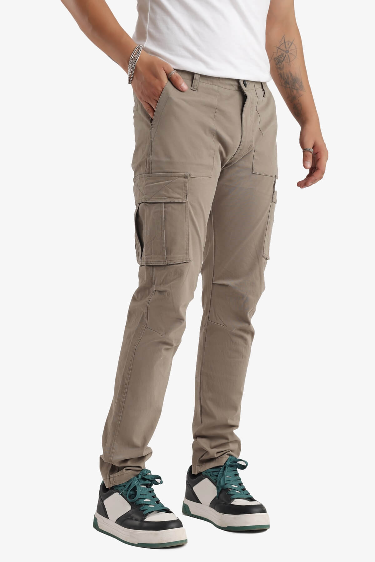 Men's Regular Fit Casual Cotton Cargo Joggers