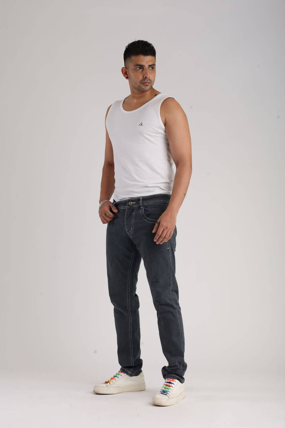 Special Black Plain Straight Fit Jeans