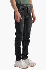 Black Raw Washed Denim Comfort Fit