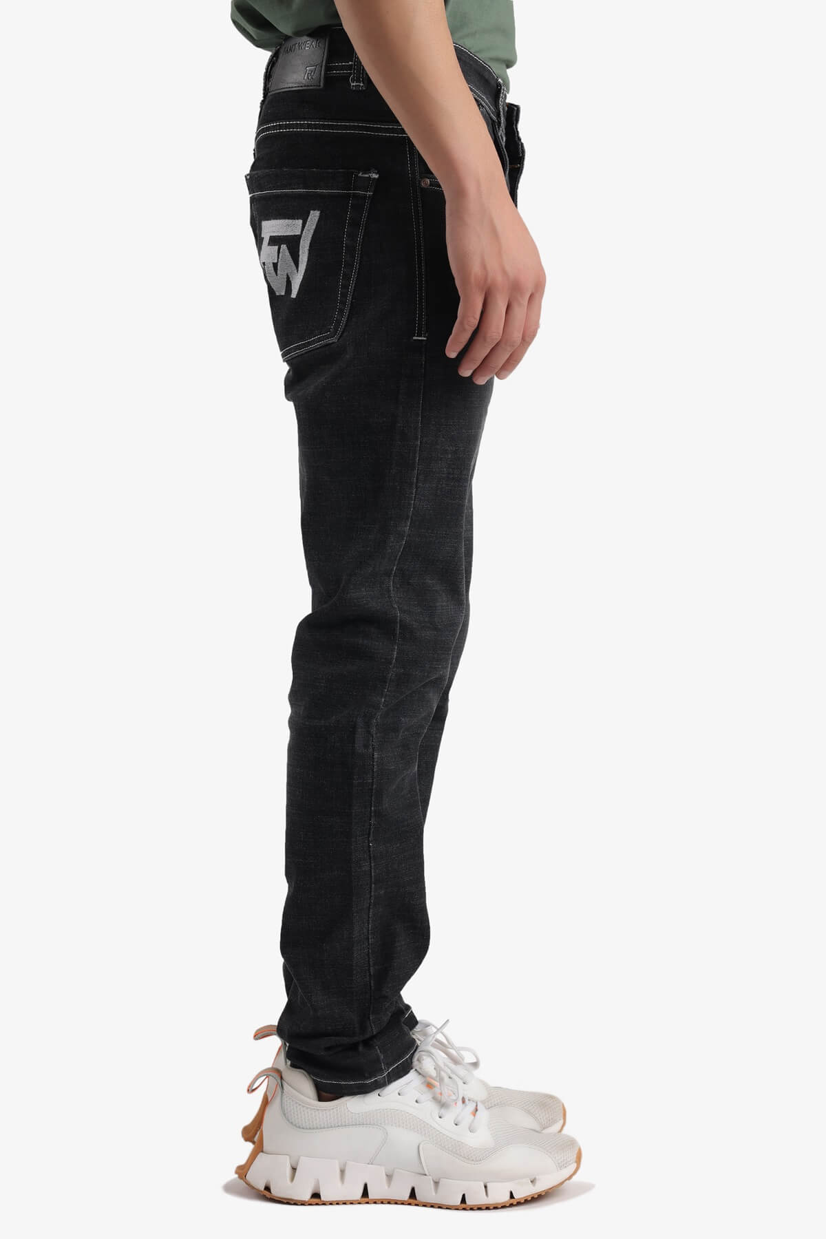 Black Raw Washed Denim Comfort Fit