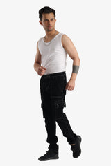 Cargo black jeans  Premium fabric