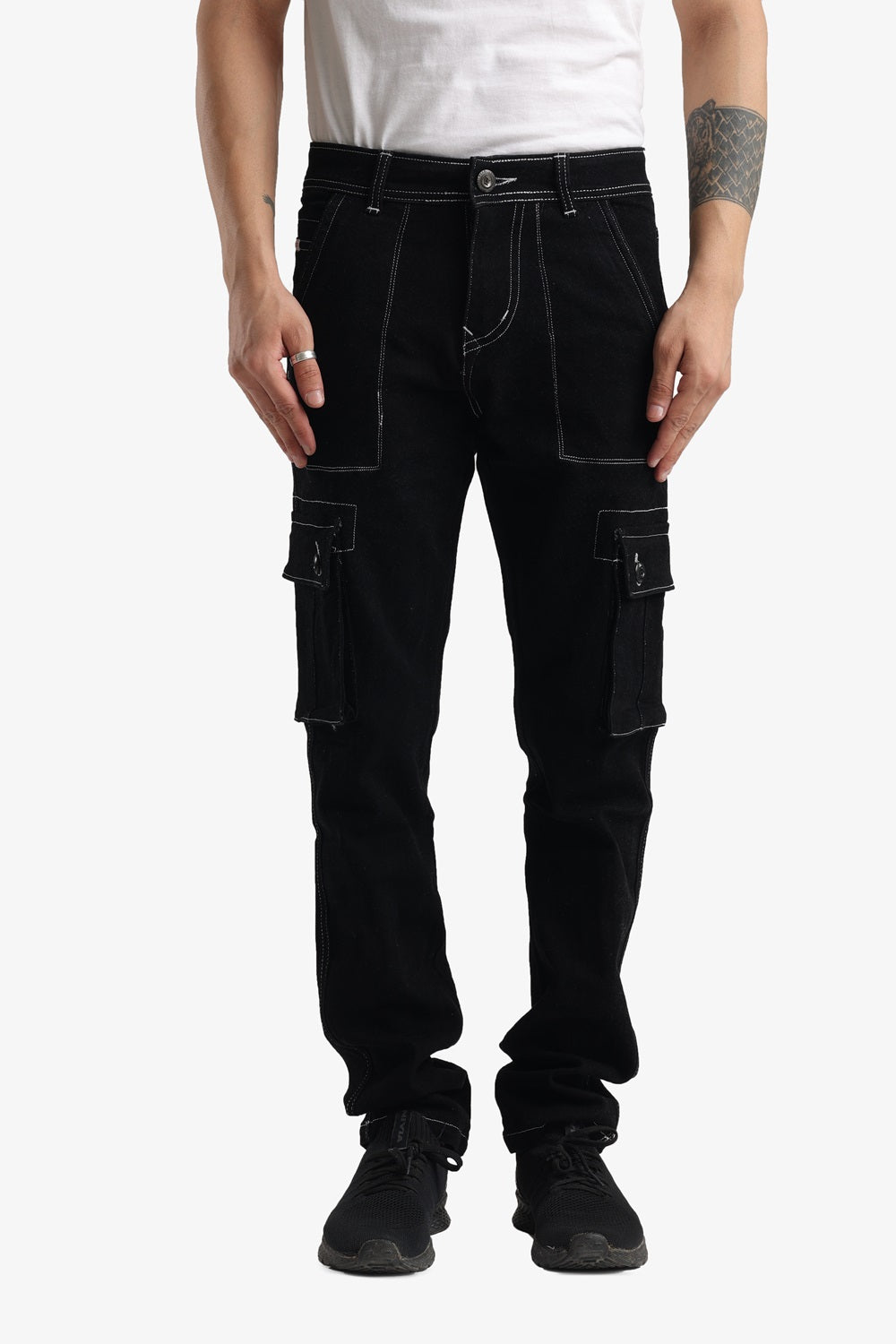 Cargo black jeans  Premium fabric