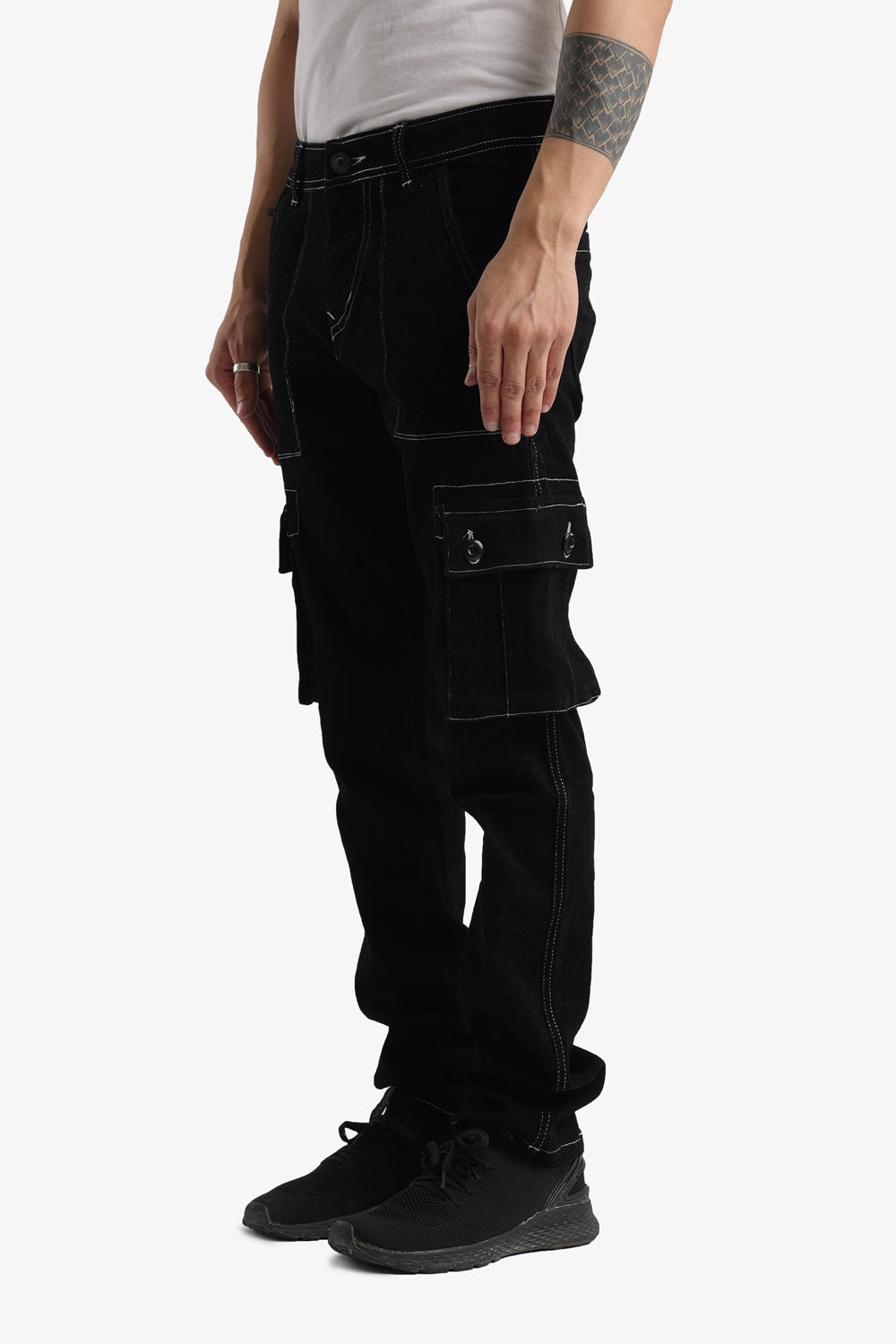 Cargo black jeans  Premium fabric