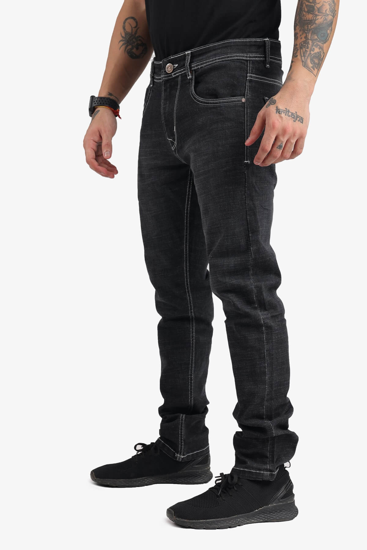 Dark gray blackish Denim comfort Fit