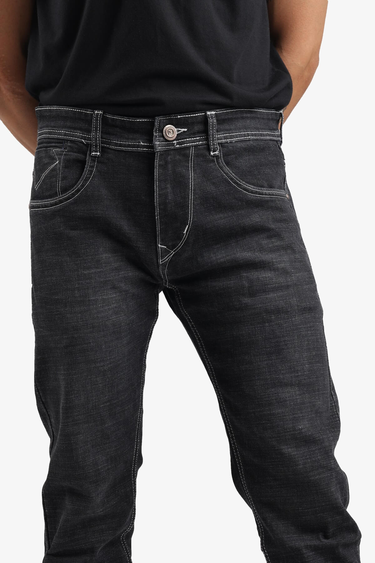 Dark gray blackish Denim comfort Fit