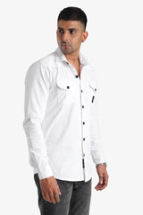 White Denim Shirt