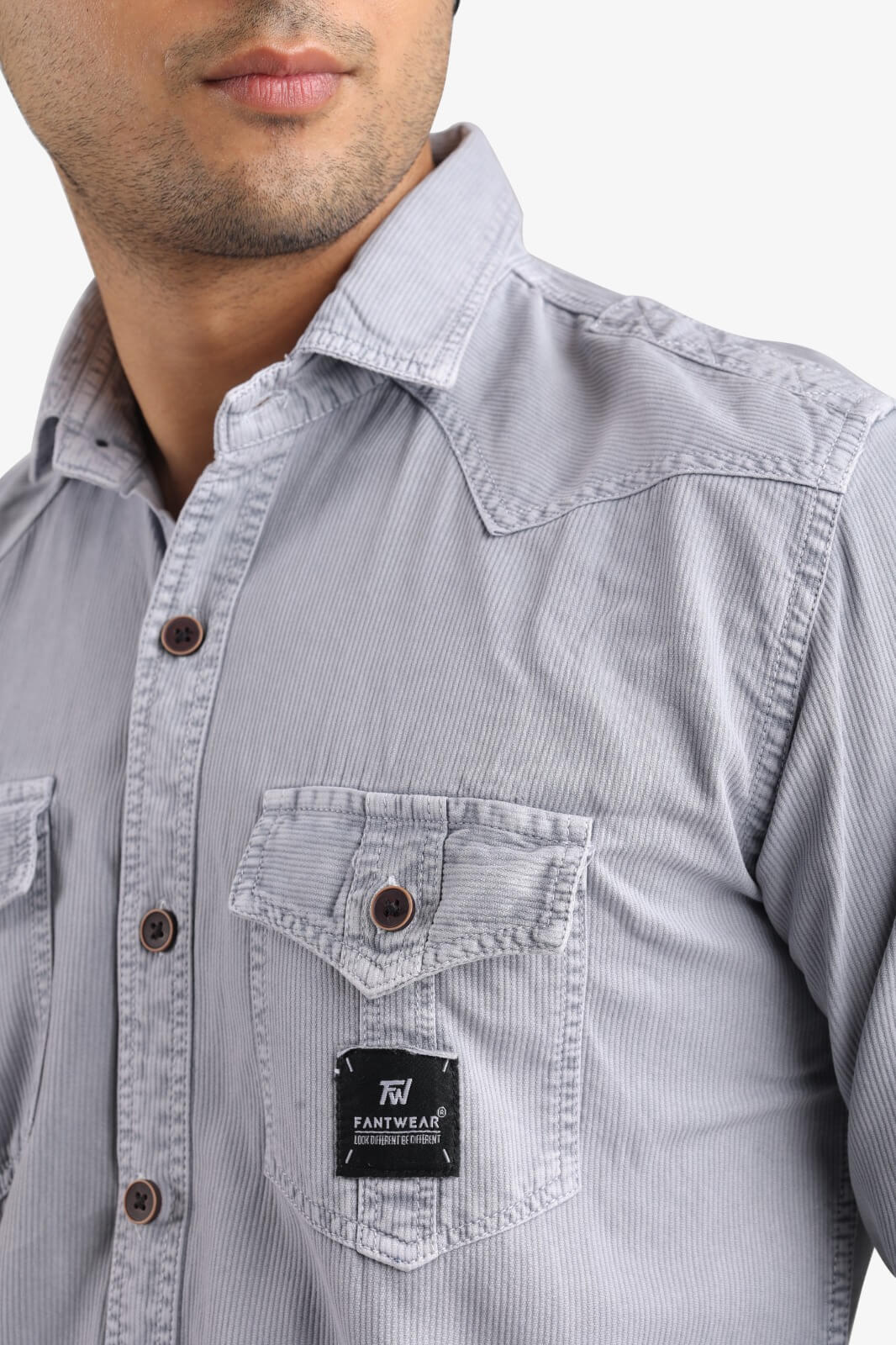 Light Grey Denim Shirt