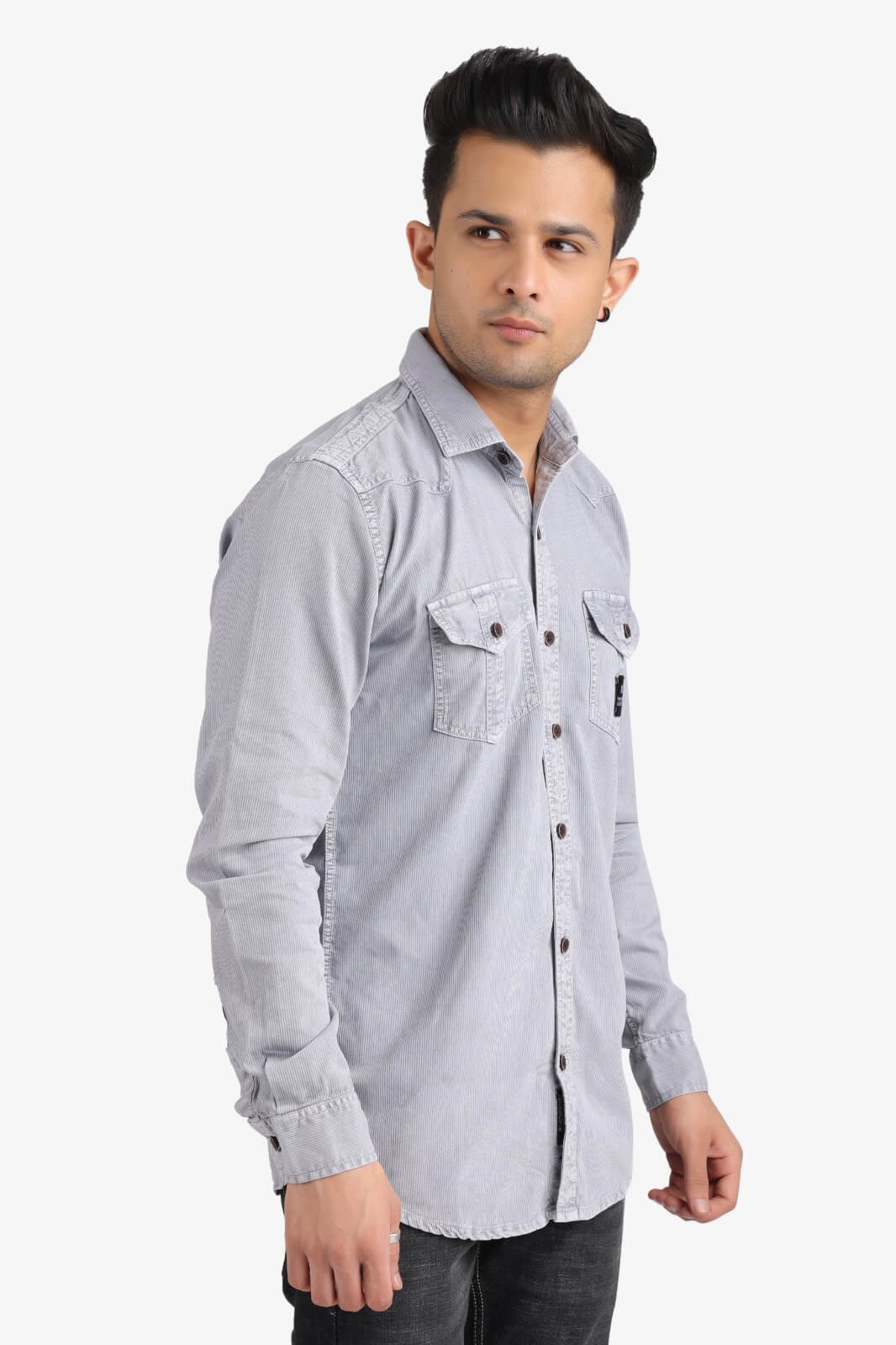 Light Grey Denim Shirt