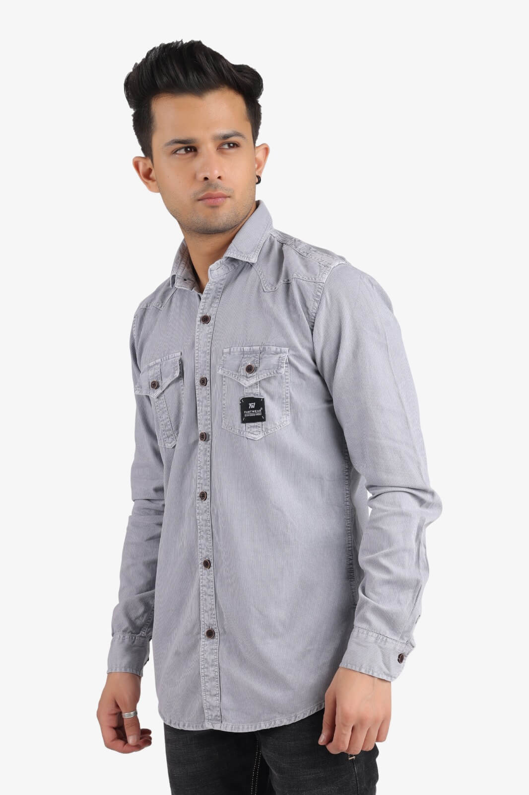 Light Grey Denim Shirt