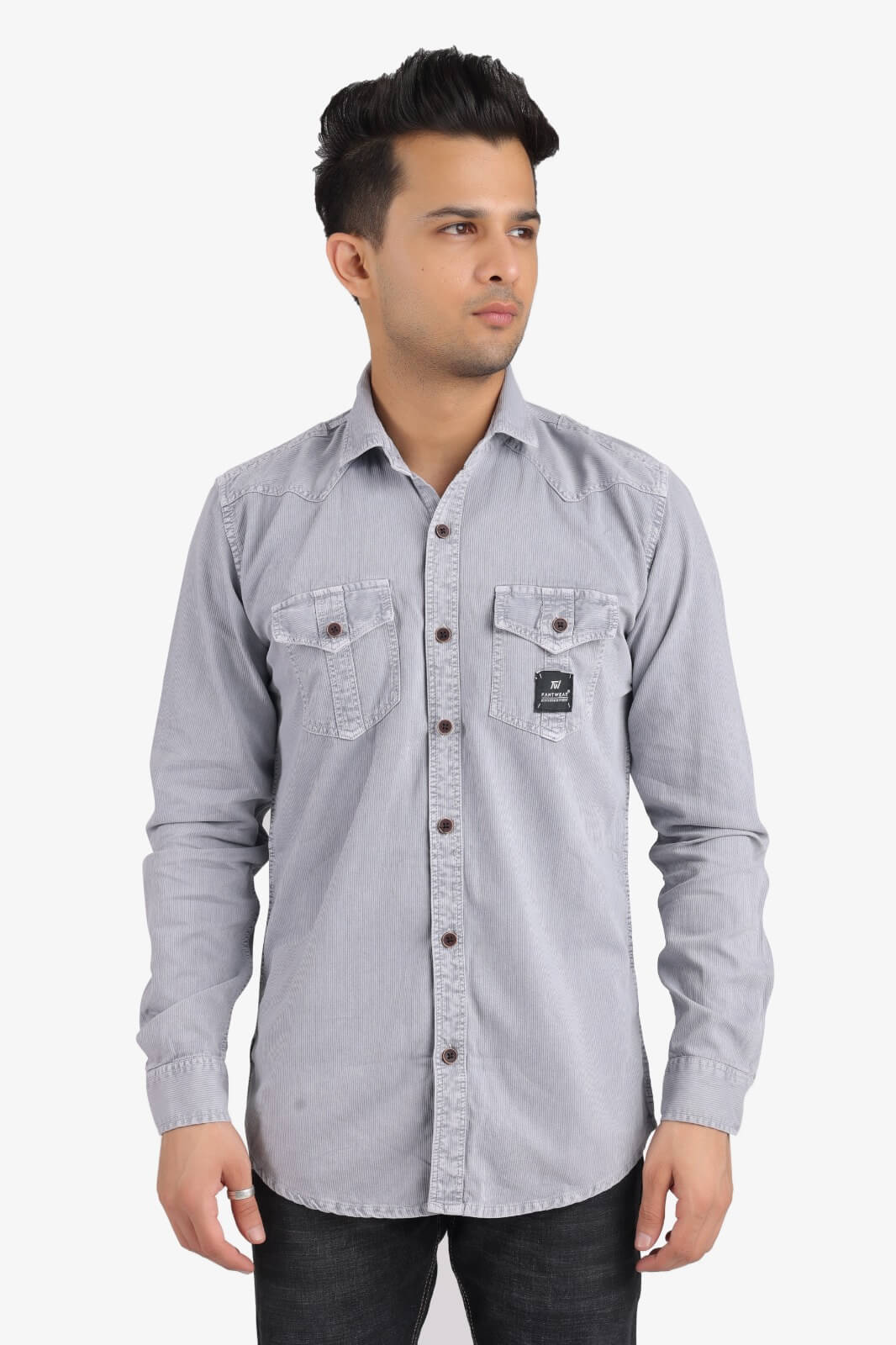 Light Grey Denim Shirt