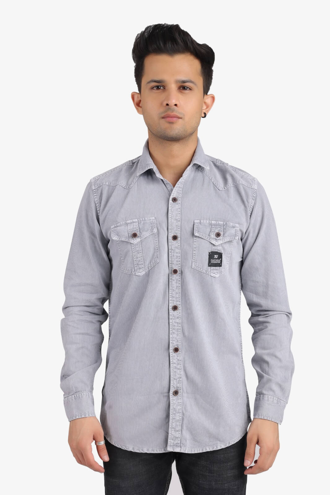 Light Grey Denim Shirt